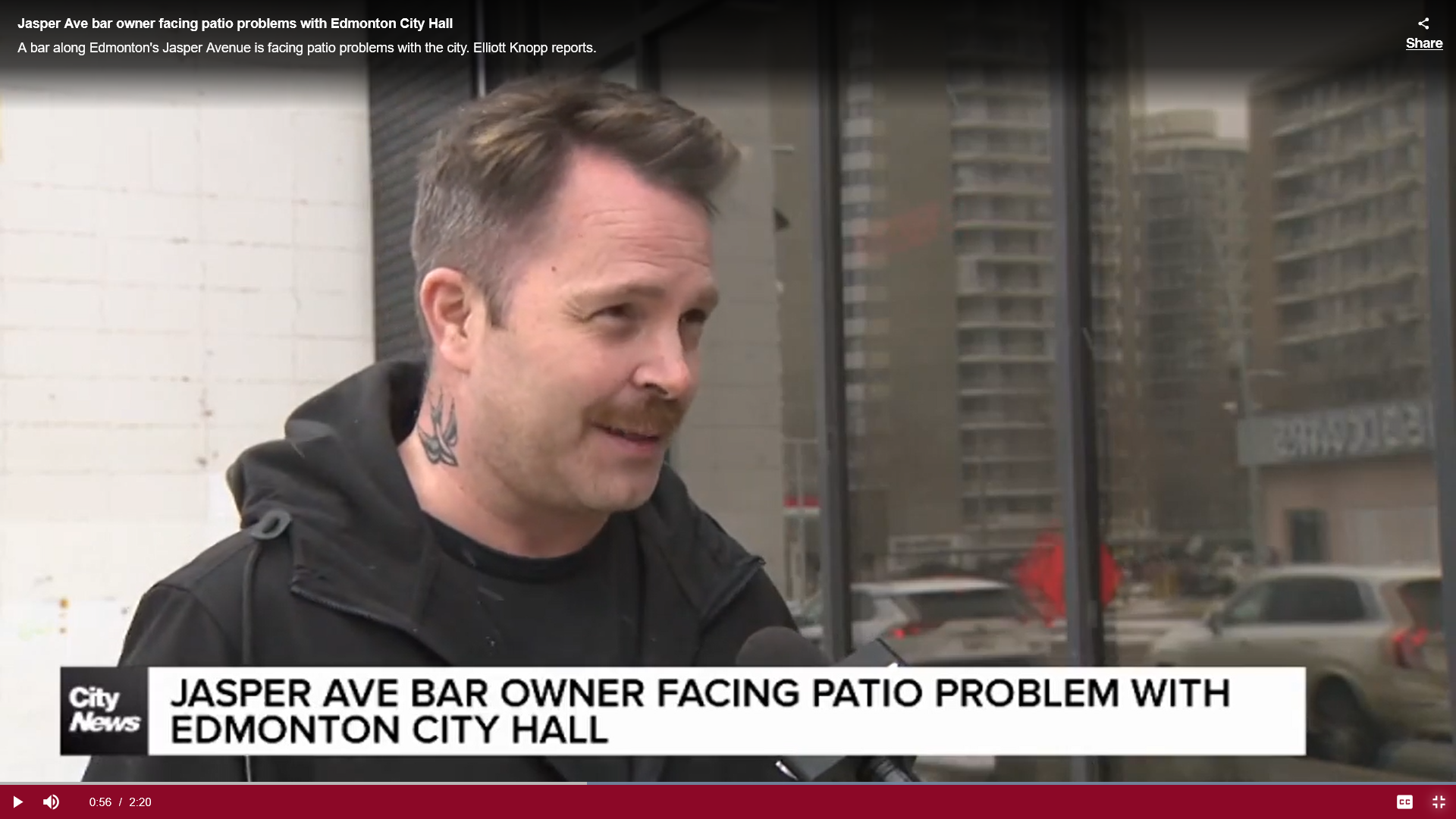 Jasper Avenue bar owner says Edmonton’s patio rules will affect business